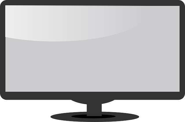 nakreslený monitor